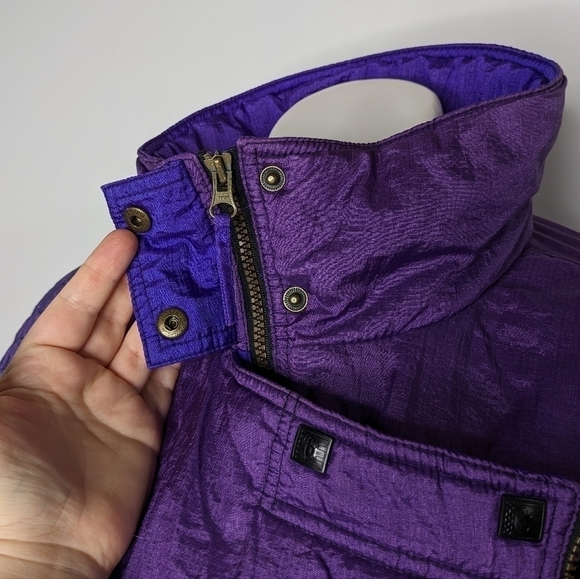 Vintage Europa Helly Hansen purple ski jacket puffer bomber jacket 12 - Picture 8 of 13